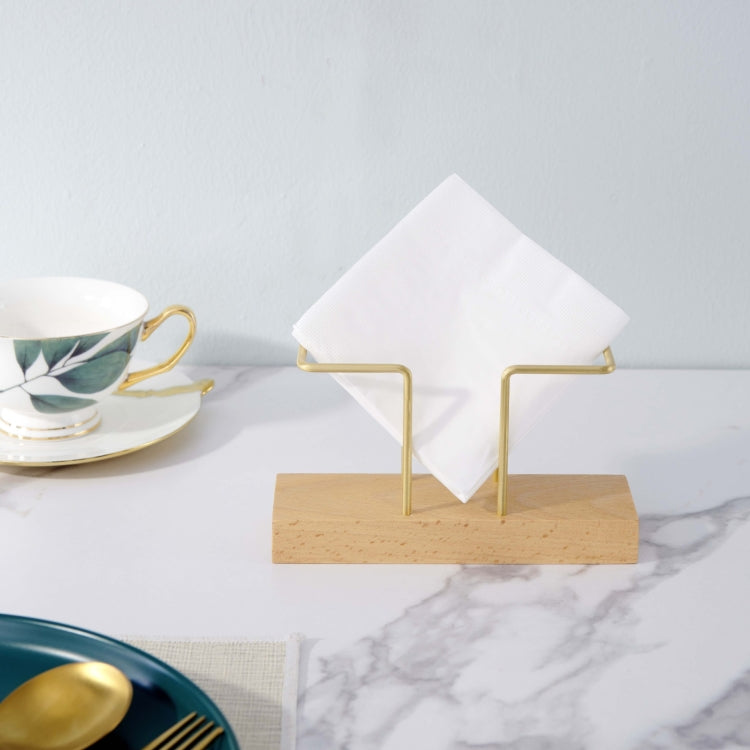 Beech Wood B Type Vertical Napkin Holder Dining Restaurant Kitchen Table Decor For Paper Napkins, Mail, Bills