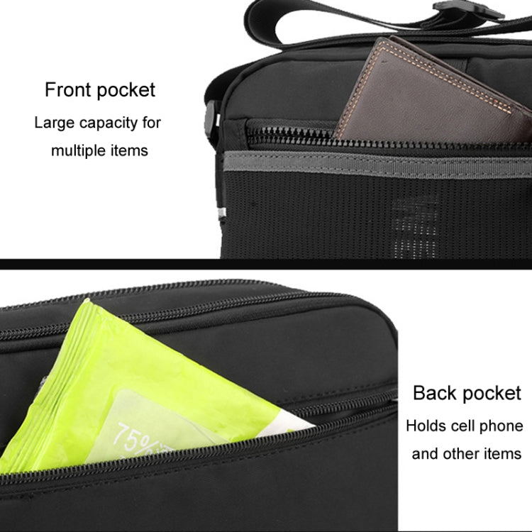 WEPOWER Men Outdoor Casual Nylon Crossbody Bag Single Shoulder Satchel