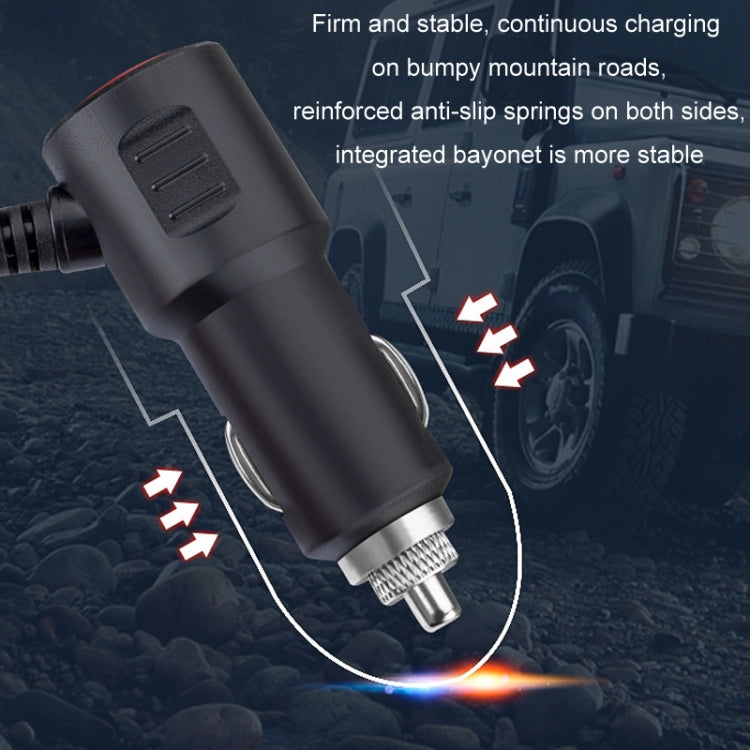 1 To 3 12V/24V Car Cigarette Lighter Charger Multi-function Seven-color Light - 120W