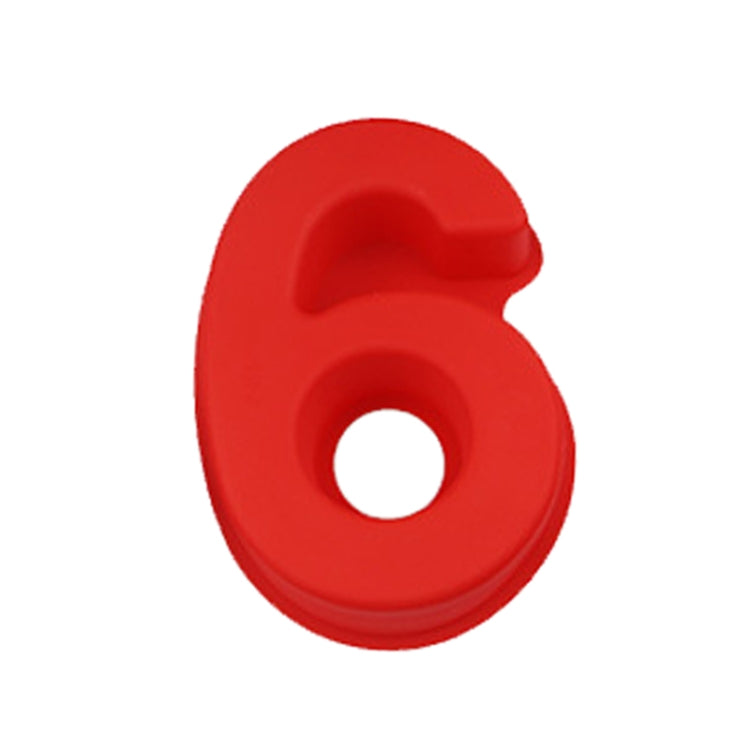 Digital Silicone Cake Baking Mold DIY Making Cookie Mould, Specification: Number 6