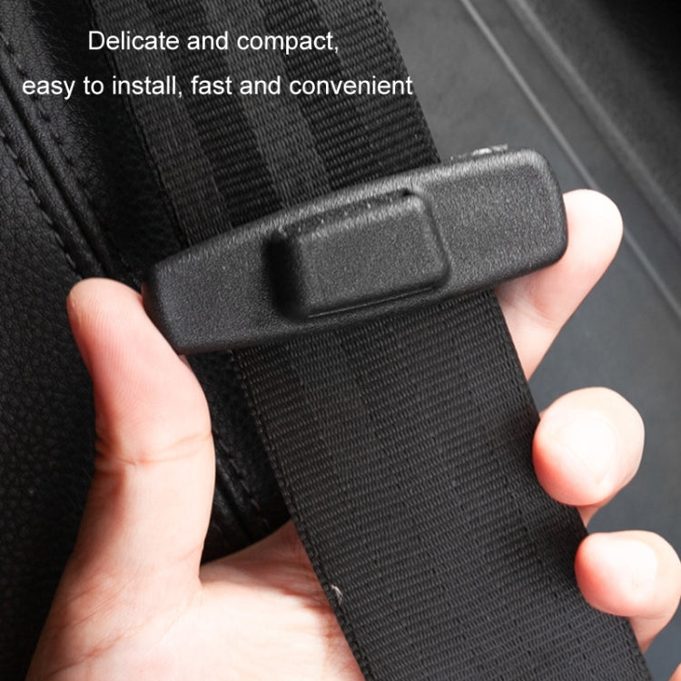 1pair Car Seat Belt Adhesive Buckle Fastener Adjustment Limiter