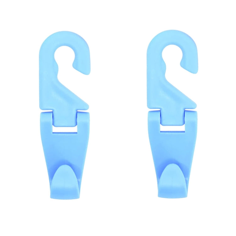 2pcs Mini Car Seat Back Plastic Hook - Random Color Delivery