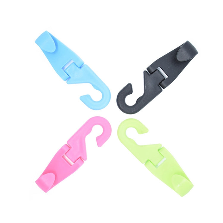 2pcs Mini Car Seat Back Plastic Hook - Random Color Delivery