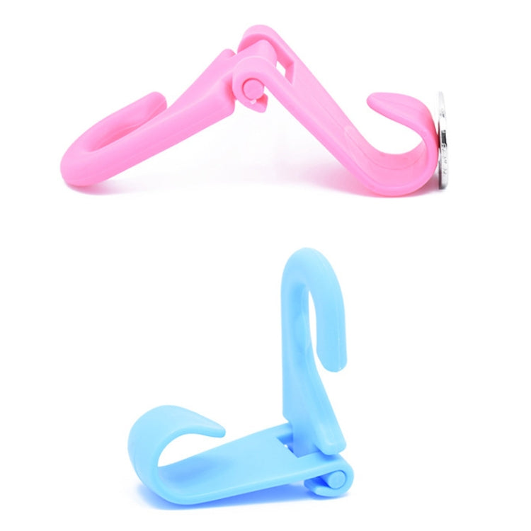 2pcs Mini Car Seat Back Plastic Hook - Random Color Delivery