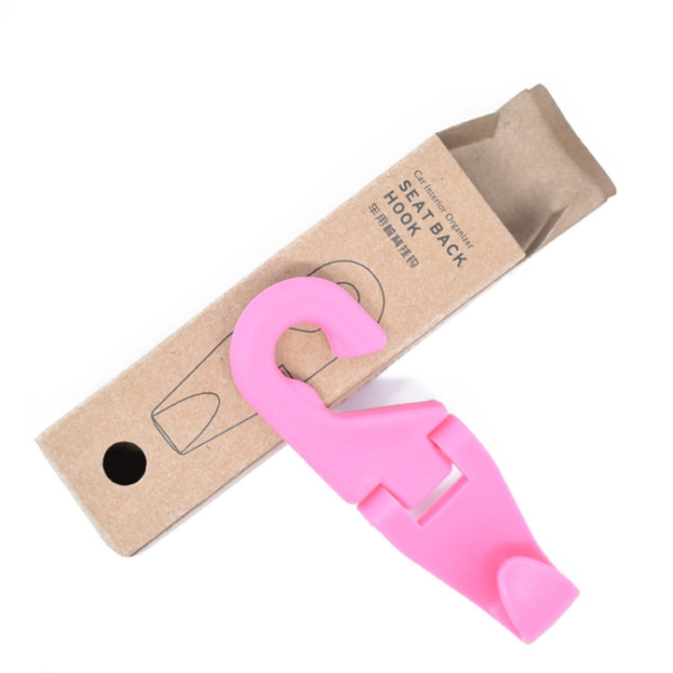 2pcs Mini Car Seat Back Plastic Hook - Random Color Delivery