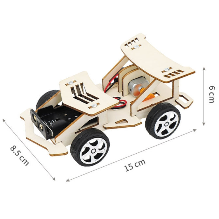 Children Electrical Racing Car Model DIY Technology Small Productions Creator Material Kit