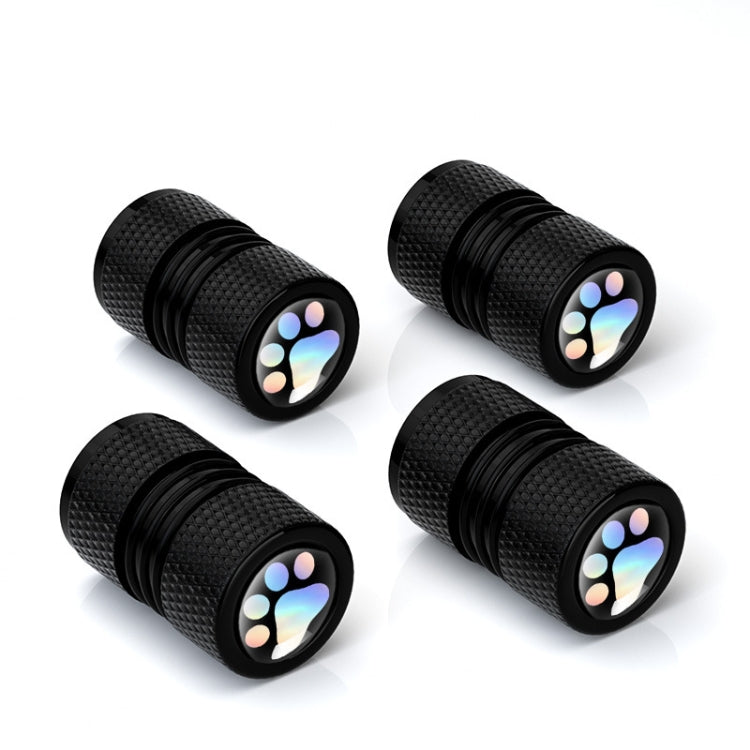 4pcs /Set Bear Claw Car Tire Modification Valve Protective Cap