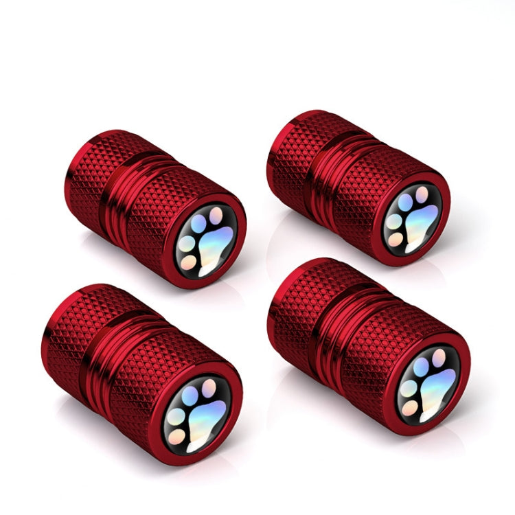 4pcs /Set Bear Claw Car Tire Modification Valve Protective Cap