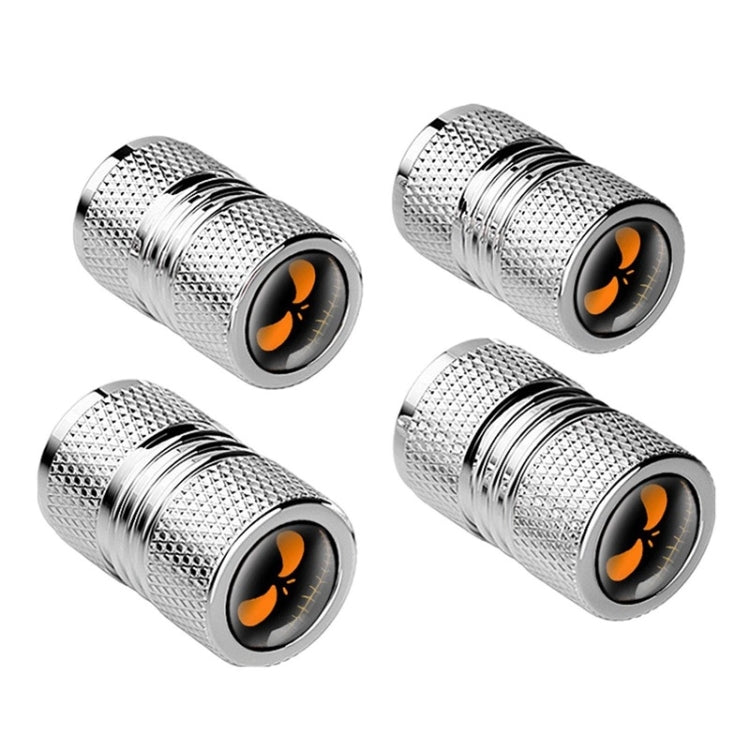 4pcs /Set Lantern Ghost Head Tire Modified Valve Cap