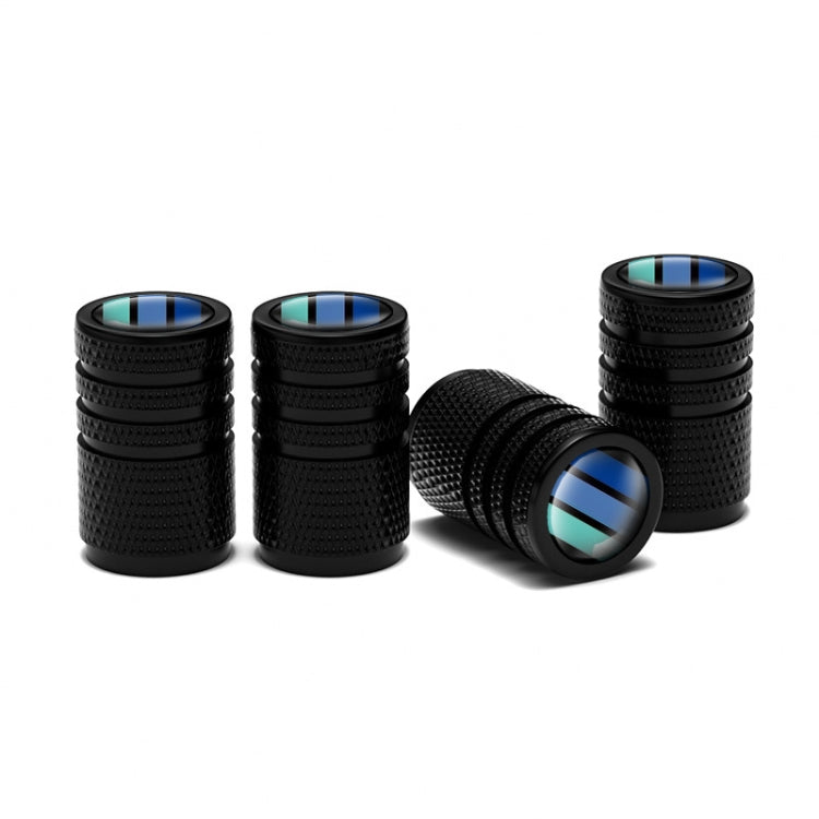 Aluminum Alloy Car Tire Decorative Valve Cap - Black
