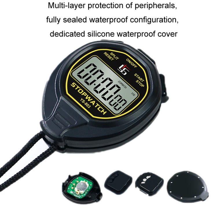 YS Competition Electronic Waterproof Stopwatch Timer - Black