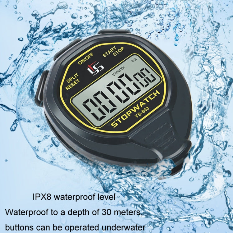 YS Competition Electronic Waterproof Stopwatch Timer - Black
