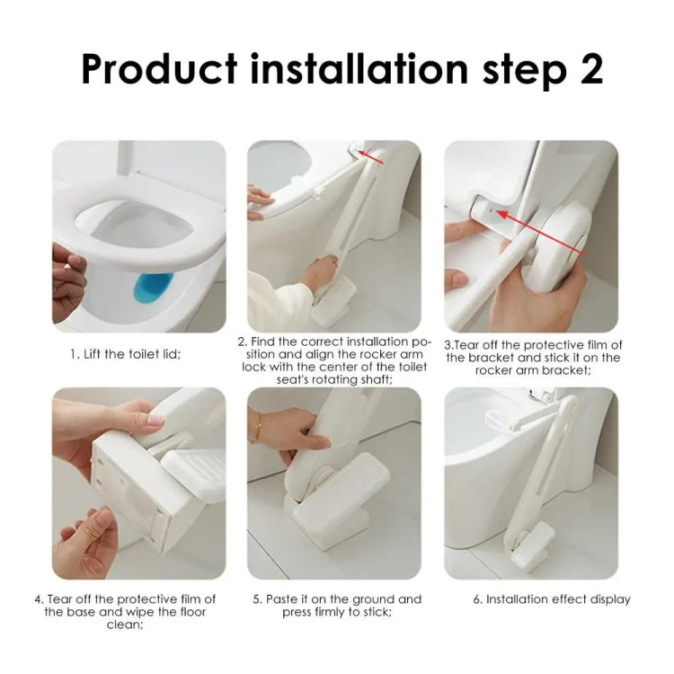 Foot Pedal Toilet Lid Lifter Touch Free Anti-dirty Toilet Seat Lifter Fits Most Toilets