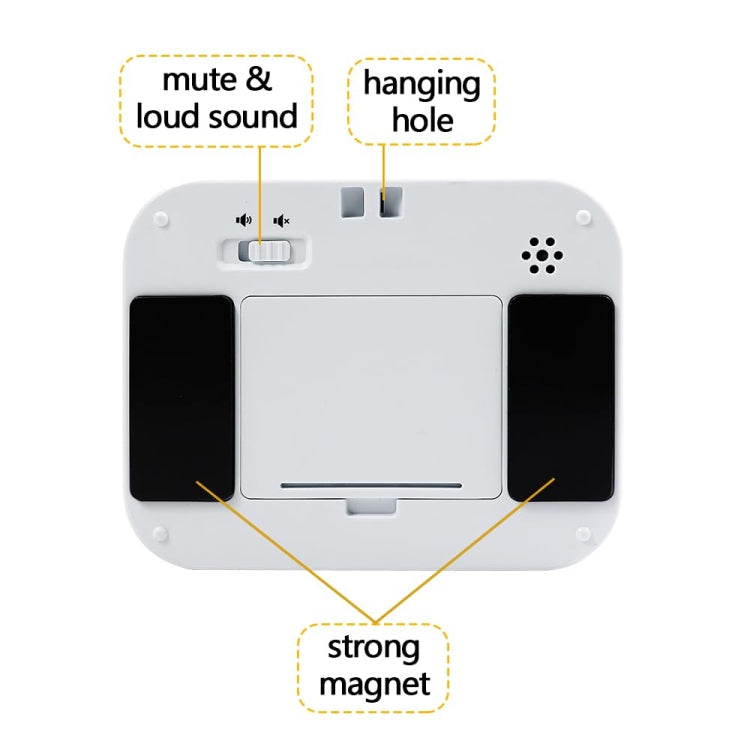 YS LED Rotating Timer IlSent Kitchen Time Manager - White