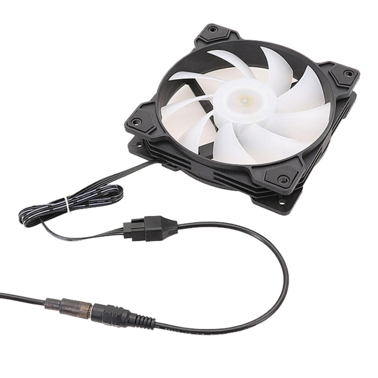 20cm DC5521 Power Adapter To 12V Computer Case 4Pin Fan Cable