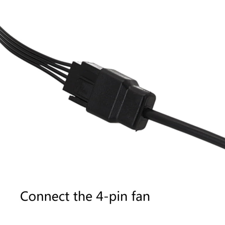 20cm DC5521 Power Adapter To 12V Computer Case 4Pin Fan Cable