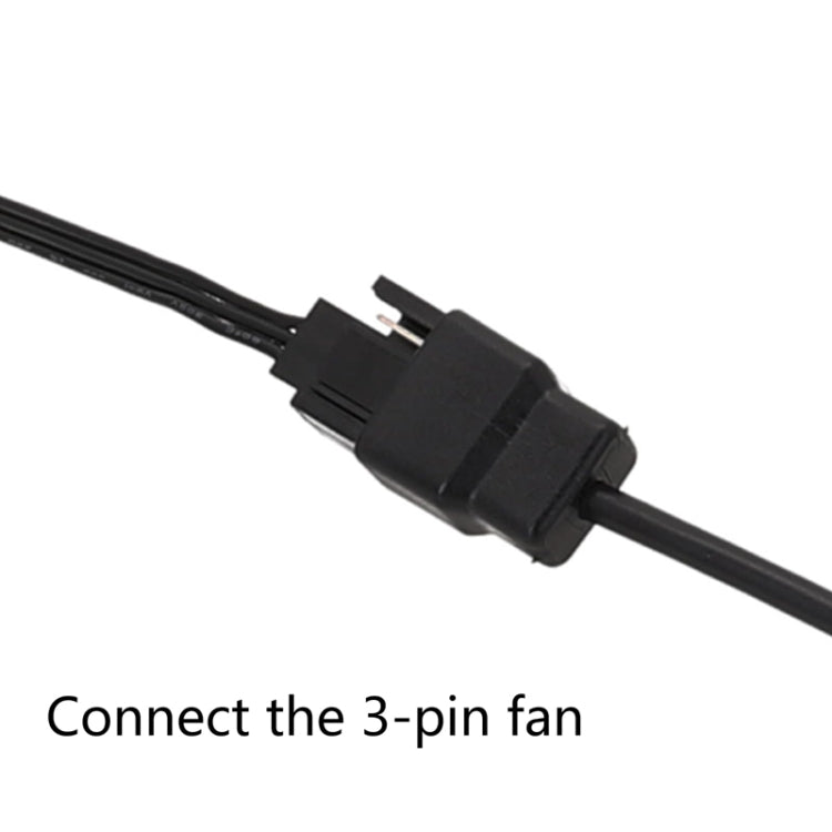 20cm DC5521 Power Adapter To 12V Computer Case 4Pin Fan Cable