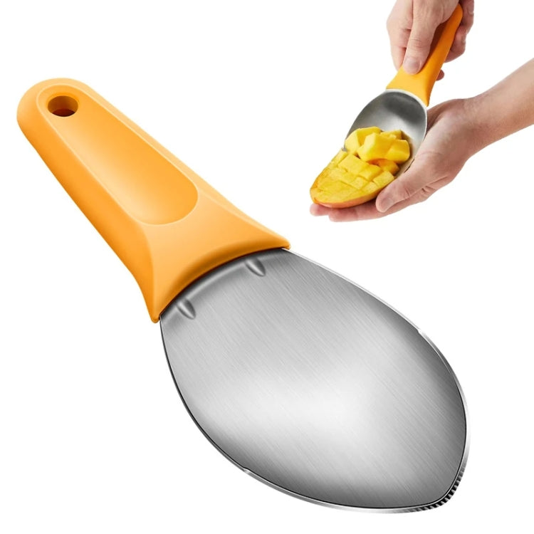 Mango Slicing and Dicing Tool Multifunctional Stainless Steel Fruit Peel Separator - 1pcs