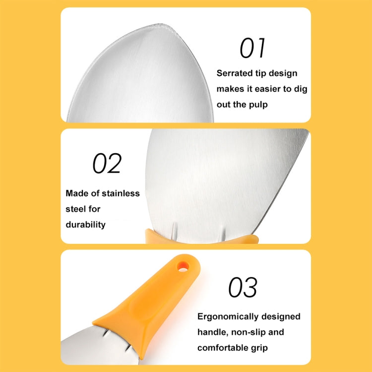 Mango Slicing and Dicing Tool Multifunctional Stainless Steel Fruit Peel Separator - 1pcs