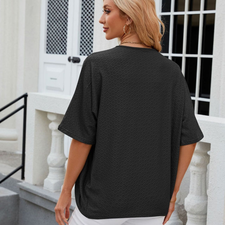 Women Spring Summer Solid Color Half-Sleeve Cardigan Knitwear Air Conditioning Outerwear, Size: S