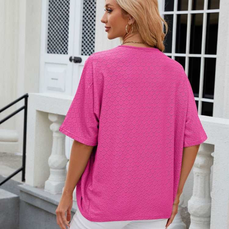 Women Spring Summer Solid Color Half-Sleeve Cardigan Knitwear Air Conditioning Outerwear, Size: M