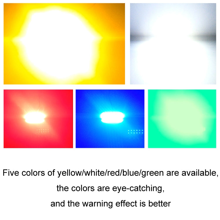6pcs 12-Bead LED Flashing Warning Lights Motorcycle RV Signal Lights