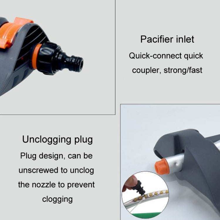 Automatic Swing Sprinkler Garden Lawn Watering Nozzle Garden Sprinkler Nozzle - 19 Holes