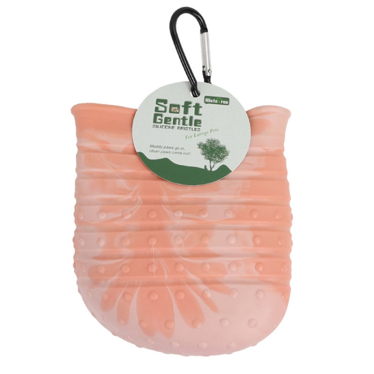 Histotree Pet Foot Washing Cup Multifunctional Dog Paw Cleaning Brush, Color: Large  - Pink
