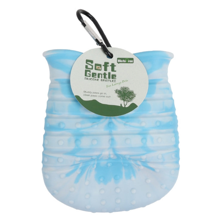 Histotree Pet Foot Washing Cup Multifunctional Dog Paw Cleaning Brush, Color: Large  - Blue