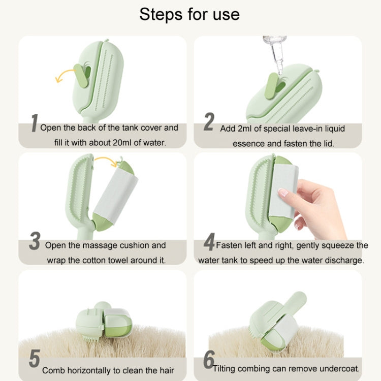 Pet Massage Combs With Water Tank Cleaning Comb Hair Care And Grooming Brush