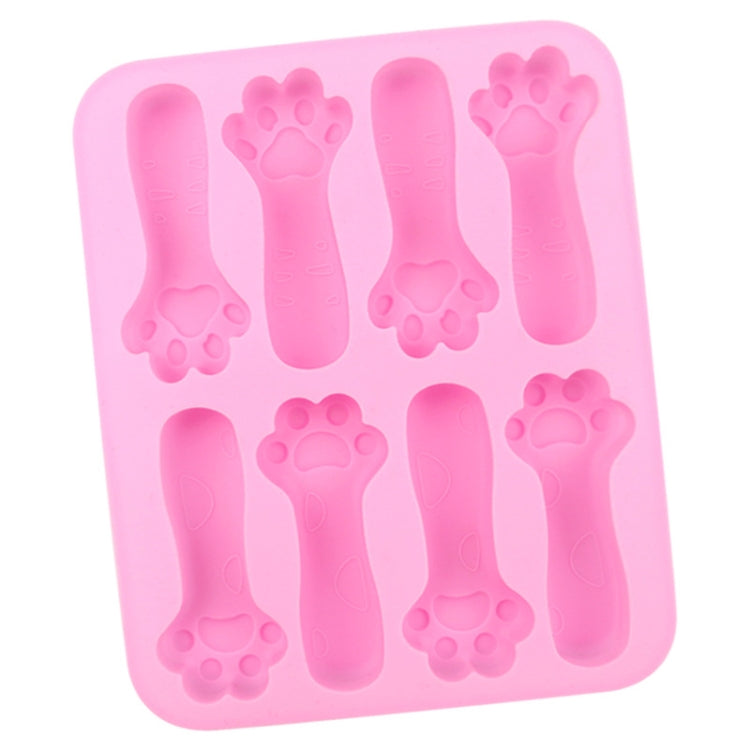 8 Grids Cats Claw DIY Baby Teething Silicone Molds Cake Baking Mould - Pink