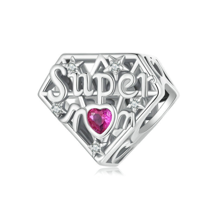 S925 Sterling Silver Super Mom Beaded DIY Jewelry - SCC2766