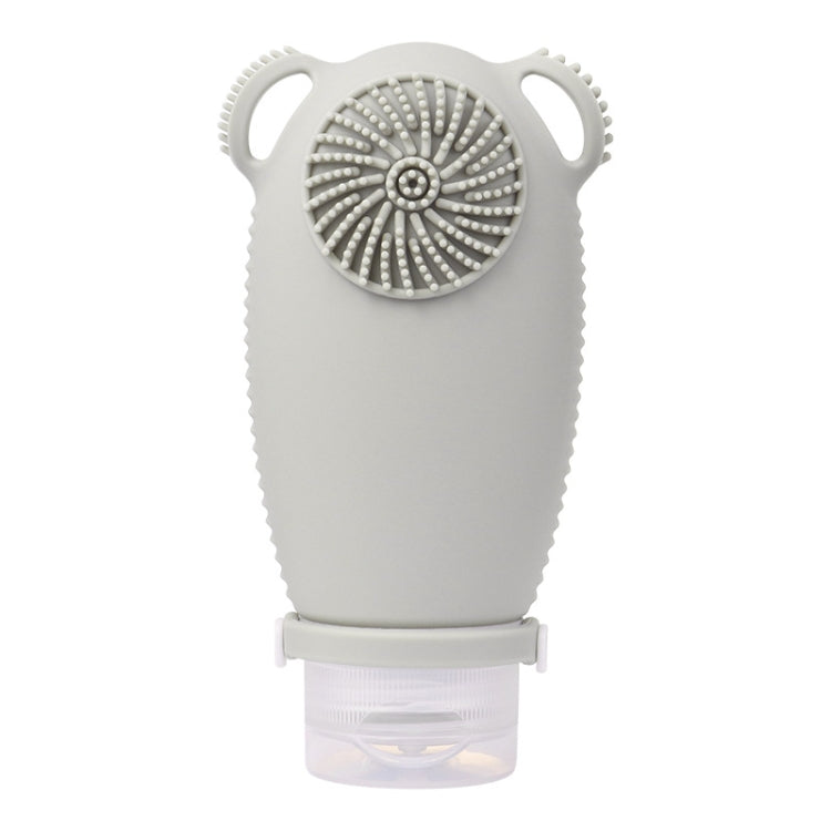 100ml Travel Cleaning Lotion Dispenser Bottle With Washing Brush Cosmetic Shampoo Storage Bottle