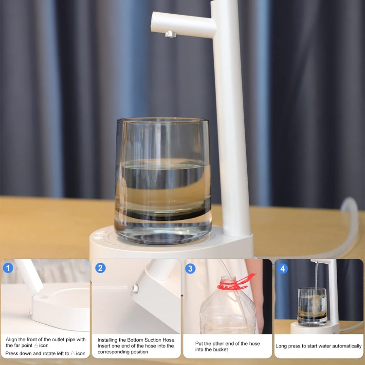 Intelligent Drinking Water Pump Desktop Water Bottle Dispenser 7 Levels Of Dispensing