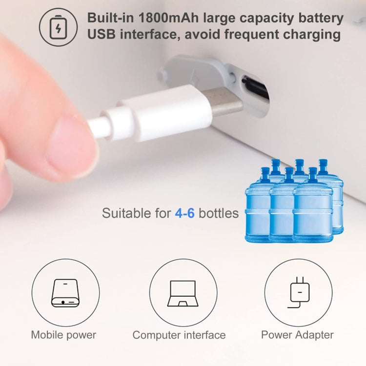 Intelligent Drinking Water Pump Desktop Water Bottle Dispenser 7 Levels Of Dispensing
