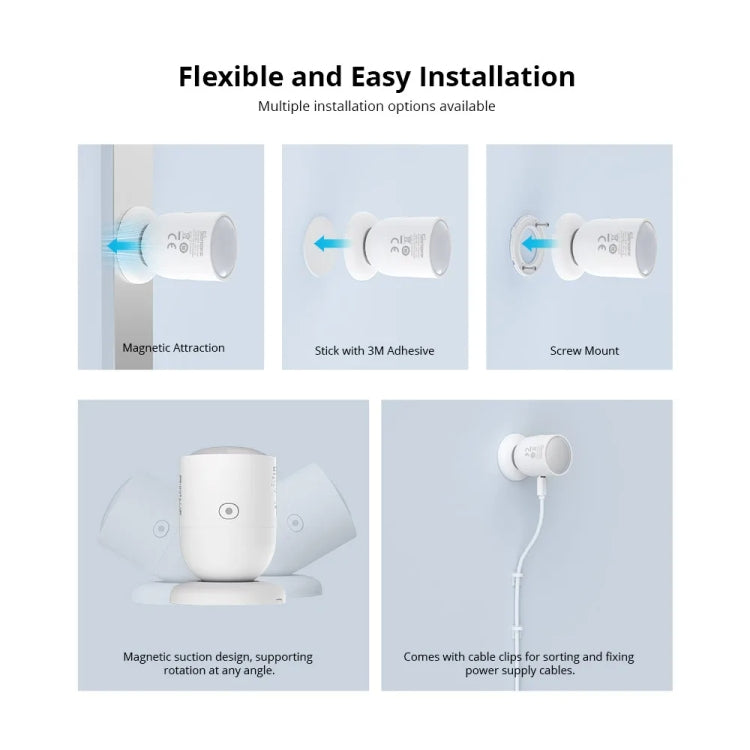 SONOFF SNZB 06P ZigBee Human Sensor 5.8GHz Switch Anti-Theft Safety Detector