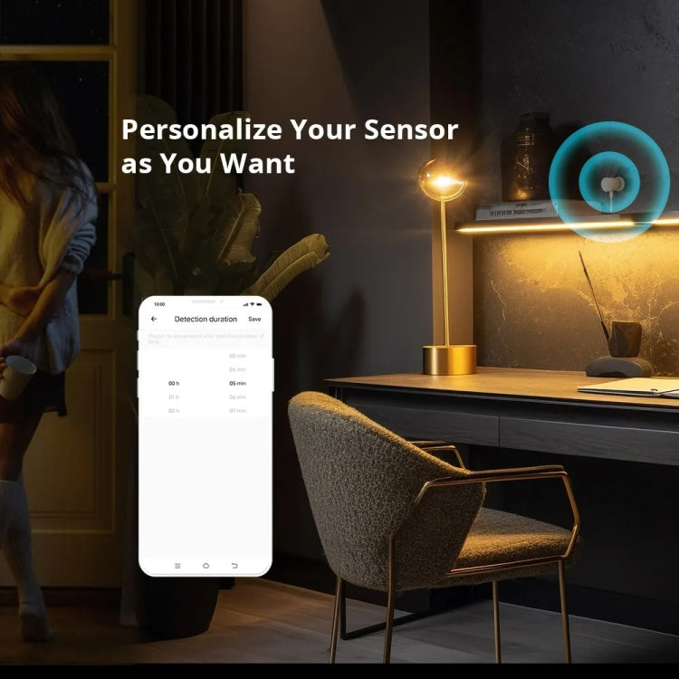 SONOFF SNZB 06P ZigBee Human Sensor 5.8GHz Switch Anti-Theft Safety Detector