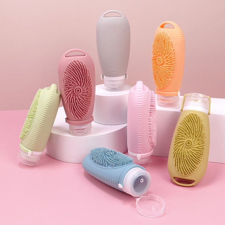 100ml Shower Bath Brush Dispenser Bottle Travel Portable Shampoo Cosmetic Lotion Dispenser Bottle