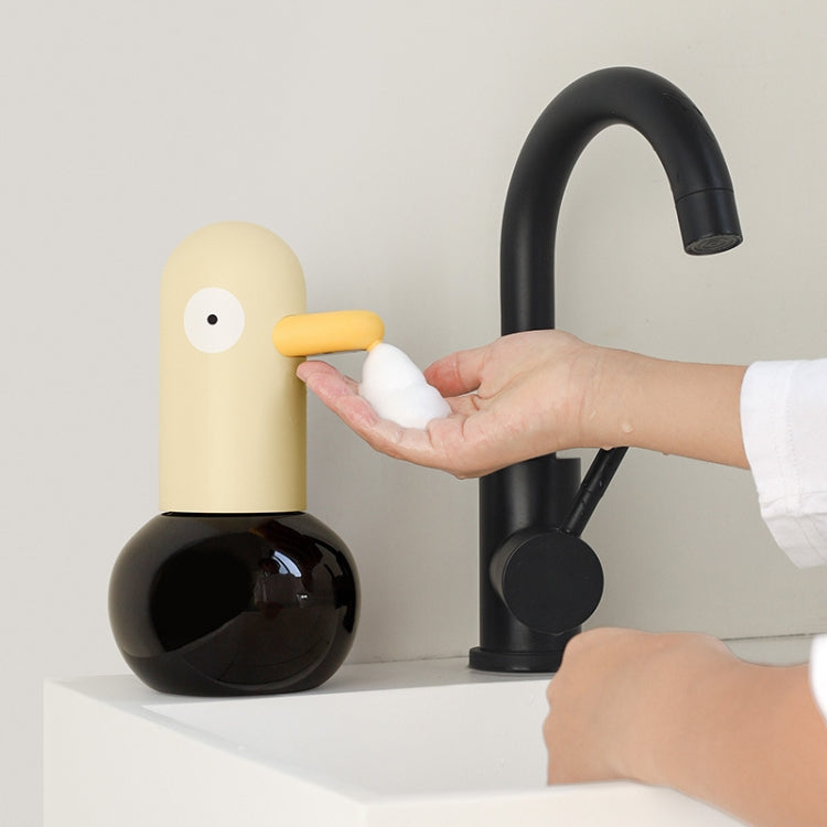 Cute Duck Automatic Foam Soap Dispenser Rechargeable Touchless Hand Washing Machine For Bathroom Kitchen - Yellow