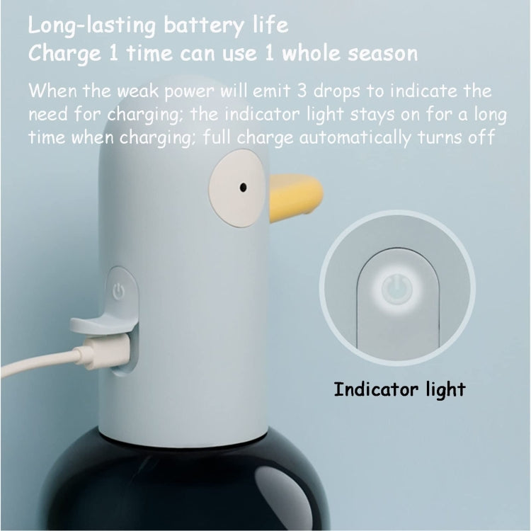 Cute Duck Automatic Foam Soap Dispenser Rechargeable Touchless Hand Washing Machine For Bathroom Kitchen - Yellow