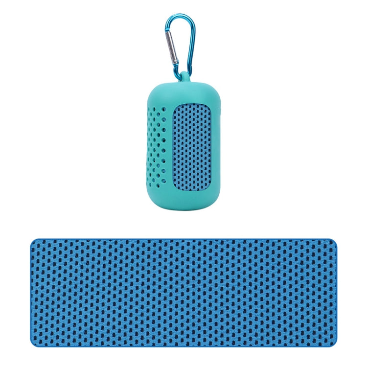 Sports Towel Set Travel Portable Quick Dry Cold Feeling Towel With Silicone Sleeve Storage Bag, Size: 30x80cm