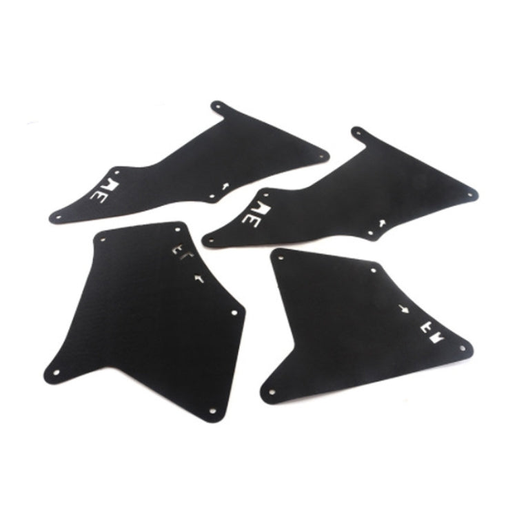 Front Wheel Fender Leather Lining for 03-17 Toyota Prado 2700 4000 - Black