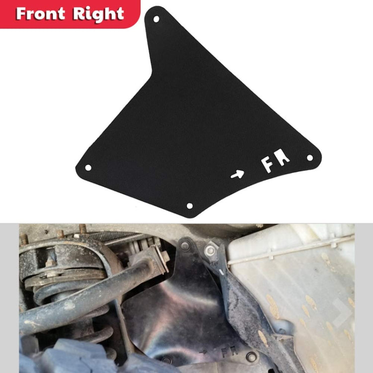 Front Wheel Fender Leather Lining for 03-17 Toyota Prado 2700 4000 - Black