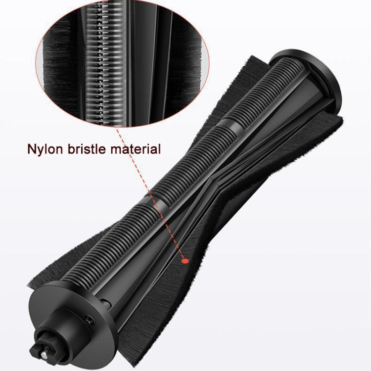 For Dreame X30 / S10PU Vacuum Cleaner Anti-Tangle Roller Brush 1st Generation Black
