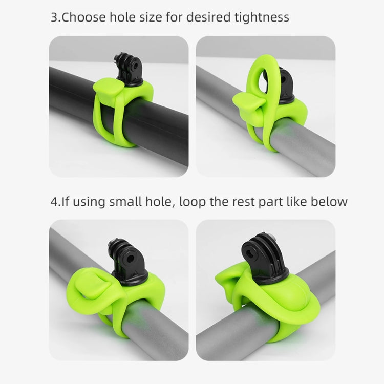TELESIN TLQ-005 Elastic Quick Release Stand Multi-functional Fixed Silicone Strap Accessories