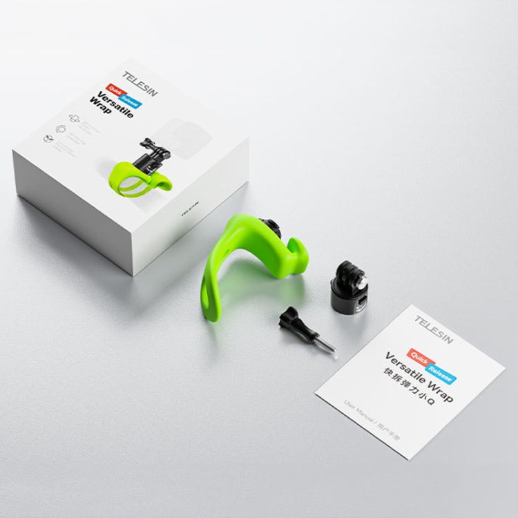 TELESIN TLQ-005 Elastic Quick Release Stand Multi-functional Fixed Silicone Strap Accessories