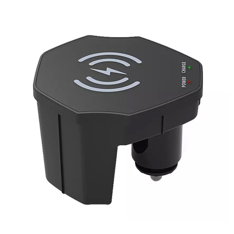 For Audi A6L 15W Car Cigarette Lighter Magnetic Wireless Charger, For Left And Right Driving