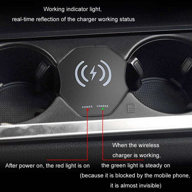 For Audi A6L 15W Car Cigarette Lighter Magnetic Wireless Charger, For Left And Right Driving