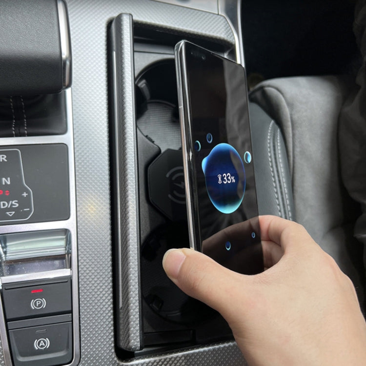 For Audi A6L 15W Car Cigarette Lighter Magnetic Wireless Charger, For Left And Right Driving