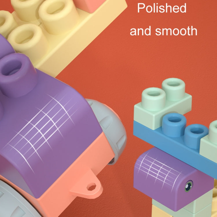 50pcs / Box Baby Chewable Soft Building Blocks Children Large Particle Puzzle Soft Rubber Toys